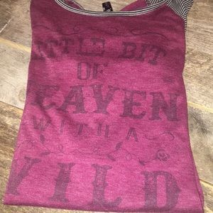 Graphic baseball tee